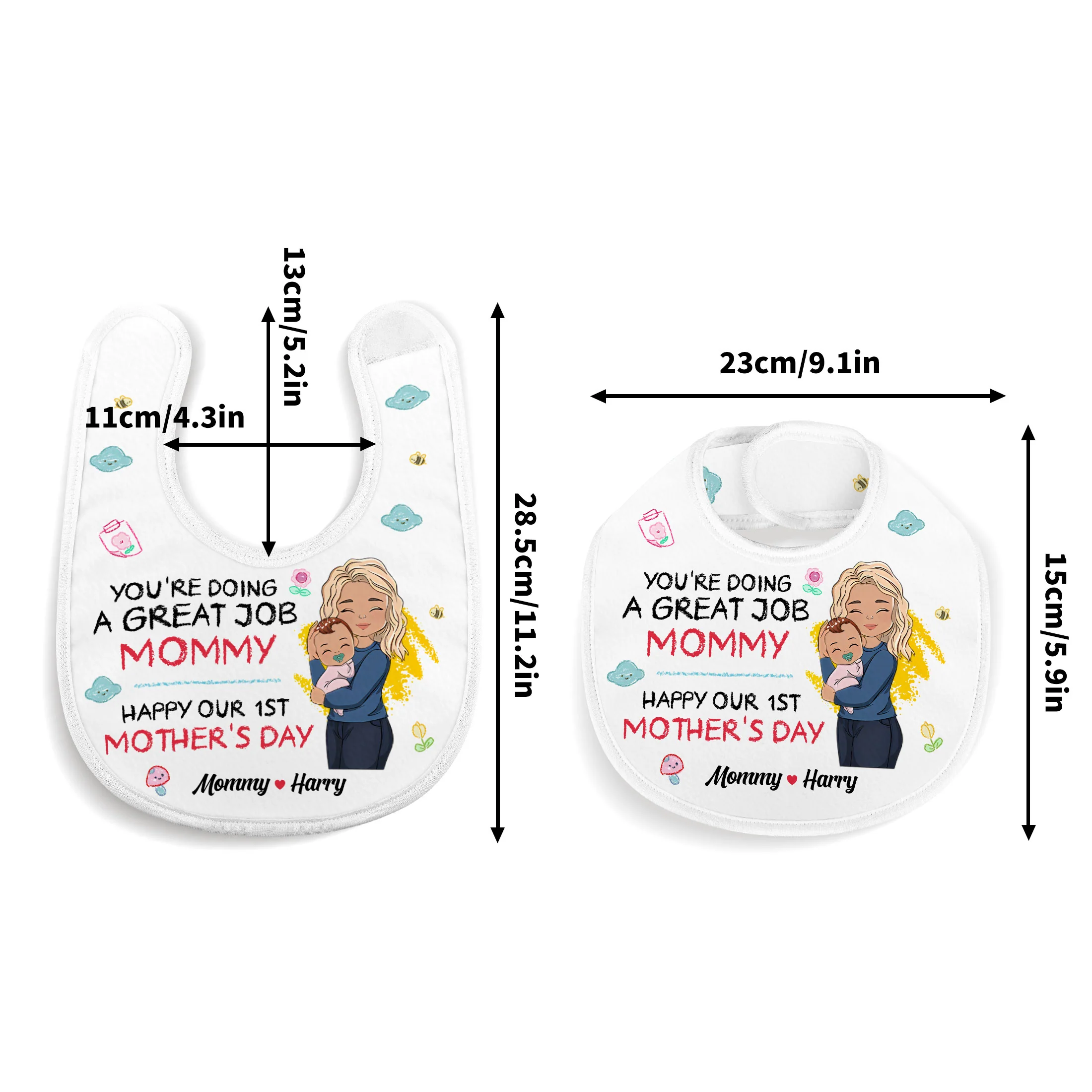 You're Doing A Great Job - Personalized Baby Bib - Image 4
