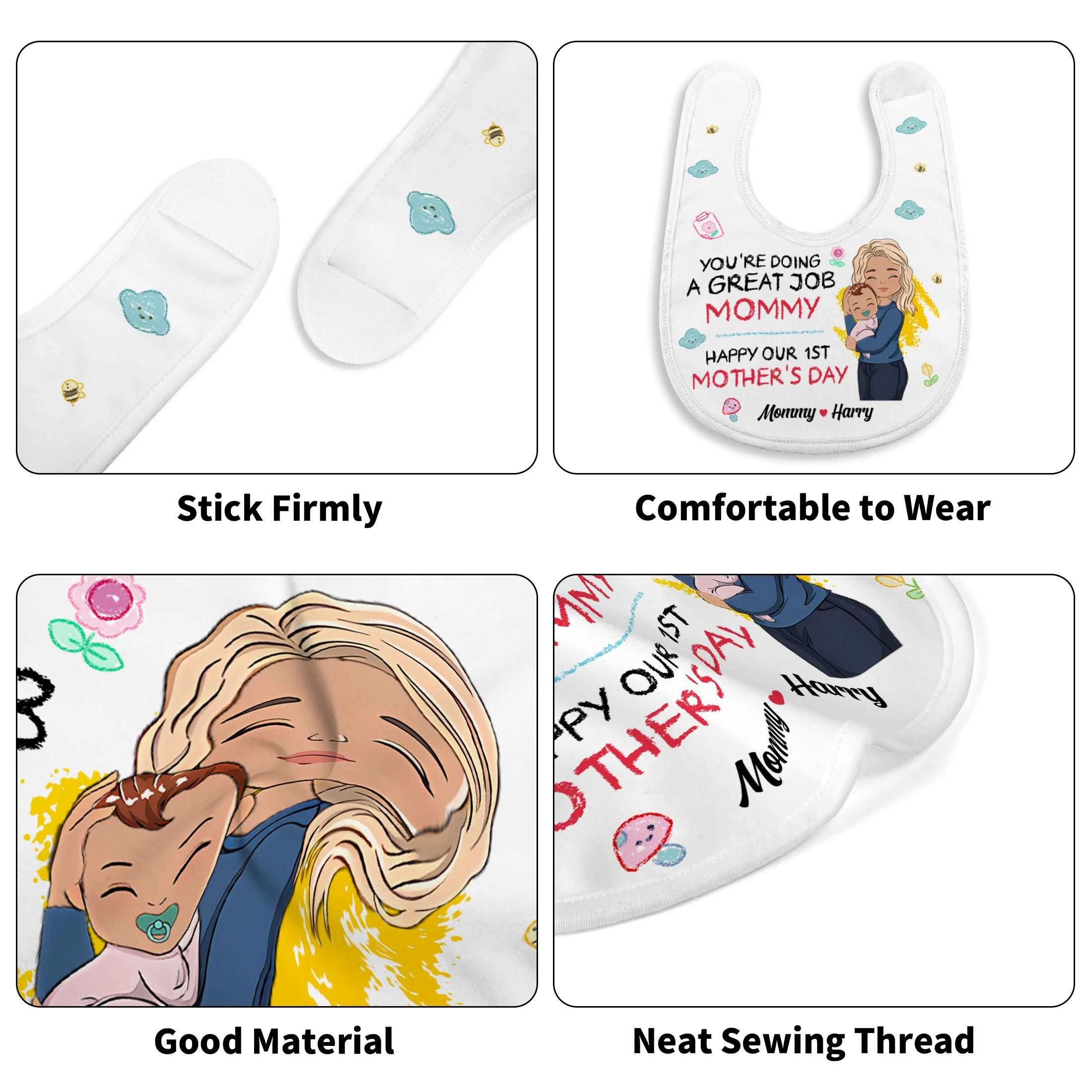 You're Doing A Great Job - Personalized Baby Bib - Image 5