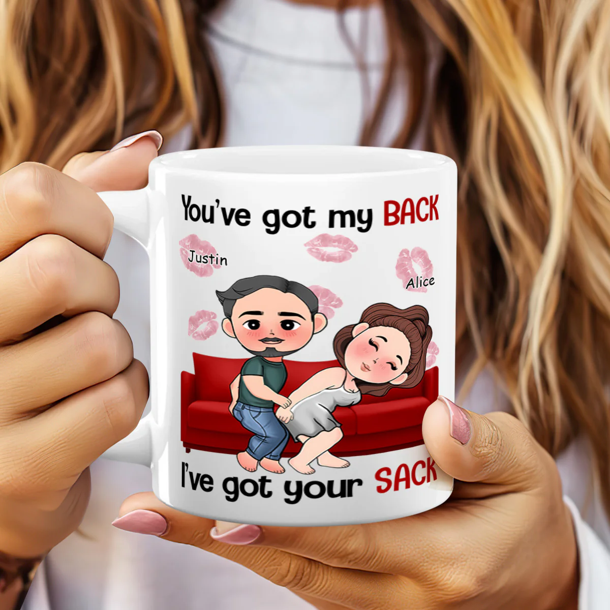 You've Got My Back Sofa - Personalized Mug - Image 2
