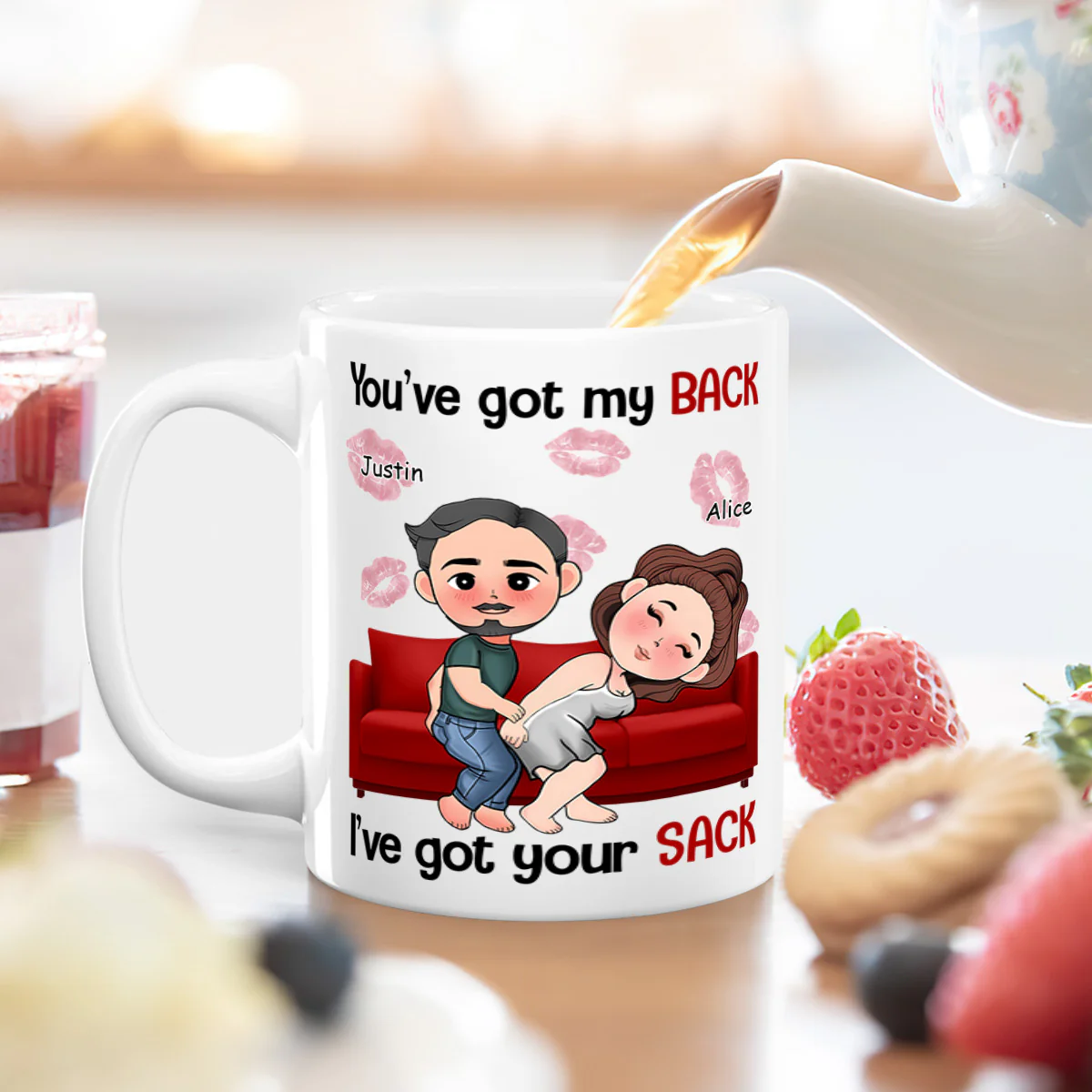 You've Got My Back Sofa - Personalized Mug - Image 4