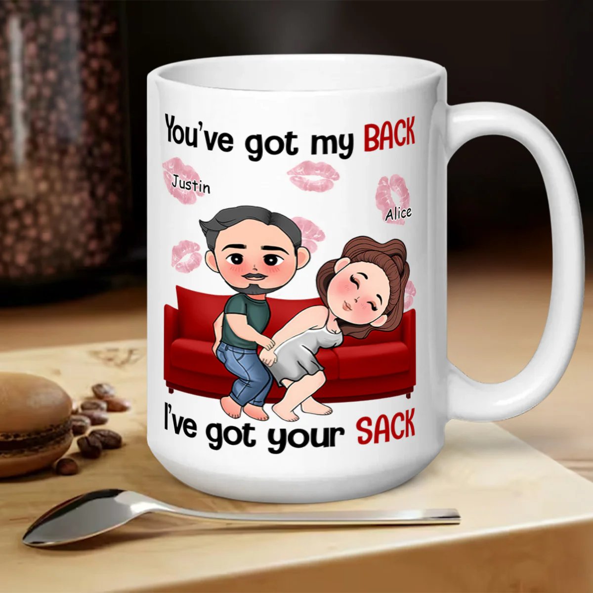 You've Got My Back Sofa - Personalized Mug - Image 5